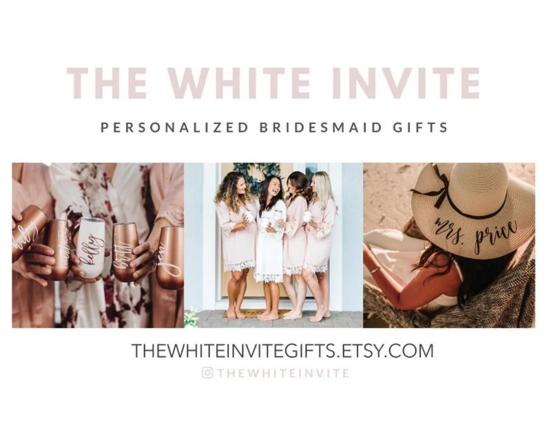 May include: A set of six personalized rose gold tumblers with white lettering. The tumblers are arranged in a row and are being held by a person. The tumblers are labeled with the names "Joy", "Kelly", "Bailey", and "Sarah".