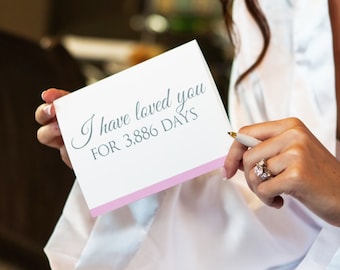 I Have Loved You for so Many Days Card - From the Bride Gift - From the Groom Gift