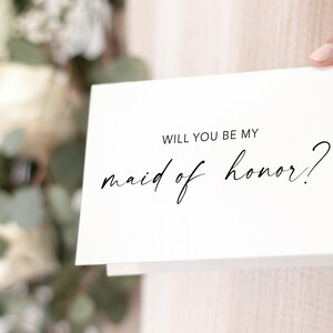 Will you be my Bridesmaid Card, Bridesmaid Proposal, Bridesmaid Gift, Will You be my Maid of Honor, Wedding Cards Bridesmaid Proposal Card image 4