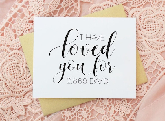 I Have Loved You For - Groom Card - Personalized Card - Card from Bride - To My Husband Card - Wedding Day Note - Wedding Stationery