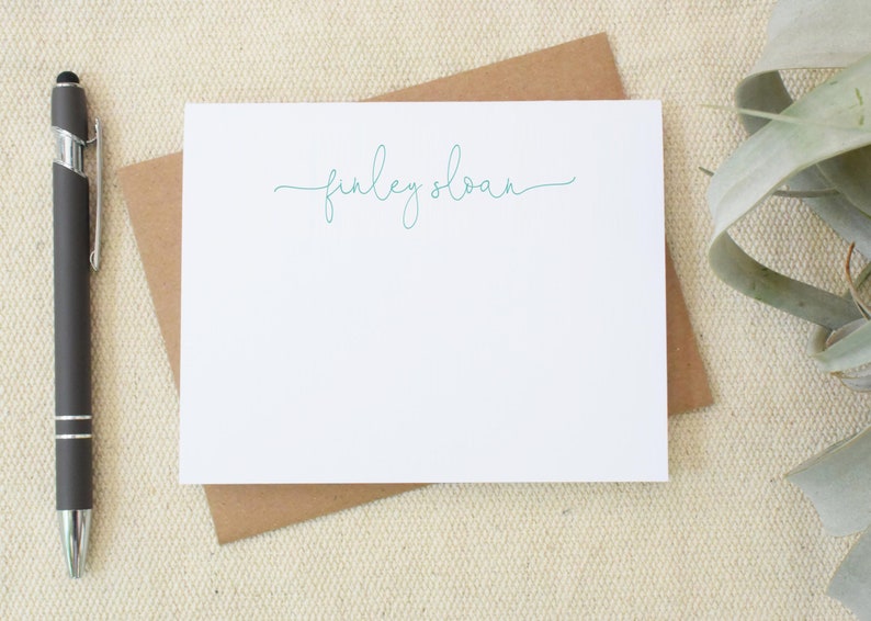 Personalized Stationery Notecard Set Stationery Set Custom Etsy