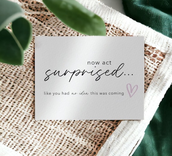 Will You Be My Bridesmaid Card, Maid of Honor Proposal | Bridesmaid Proposal Card | Now Act Surprised Card, Bridesmaid Gift