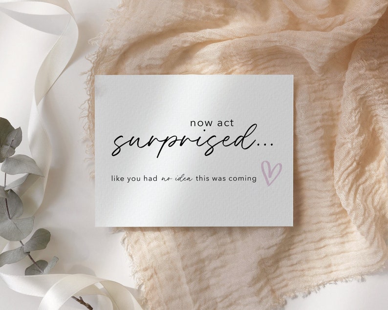 Will You Be My Bridesmaid Card, Maid of Honor Proposal Bridesmaid Proposal Card Now Act Surprised Card, Bridesmaid Gift image 3