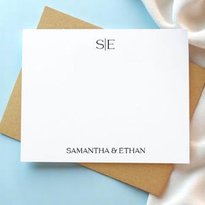 Couples Stationary, Personalized Stationery, Notecard Set, Stationery Set Custom Stationery, Wedding Custom Stationary Set Mother's Day Gift image 2