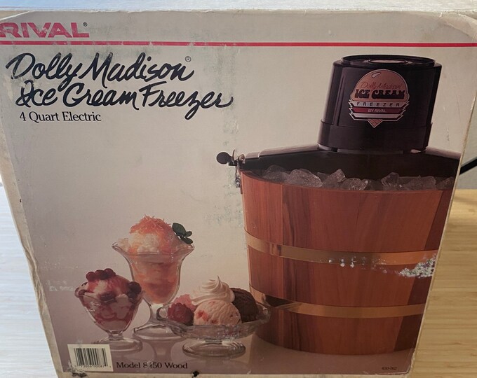Vintage Dolly Madison Ice Cream Freezer/maker NEVER USED Etsy