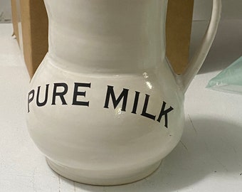 White Stoneware PURE MILK Pitcher-PMPT7\50G