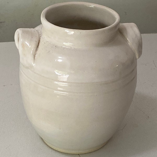 Stoneware Storage Pot (Confit) Medium - Warm White -CNFT6\5\WH2G