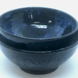 Juego de 2 cuencos de arcilla negra