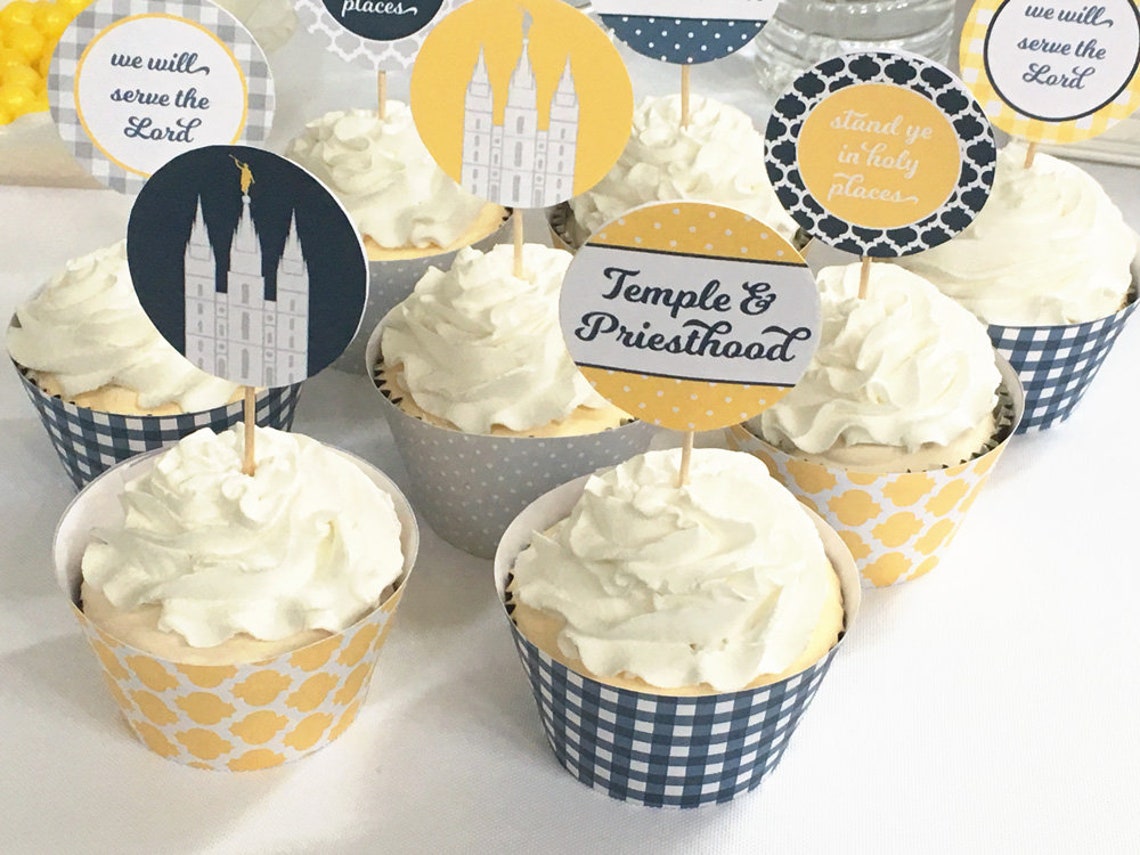 LDS Temple and Priesthood Preview Preparation Meeting Cupcake - Etsy