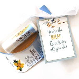 LDS Primary Teacher Gift Tag for Lip Balm or Chapstick: Thank You, You&#39;re the BALM, Thanks for all You Do, Teacher Appreciation Printable
