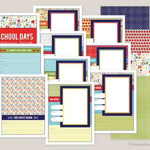 School Memory Book Printables: Preschool - 5th Grade School Days Book ...