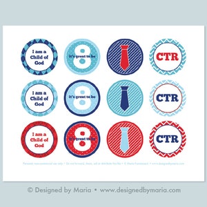 Great to be 8 Cupcake Toppers Printable: HLT Junge Taufe 2" Party Circles -- Rot, Weiß und Blau -- CTR -- Instant Download Decoration