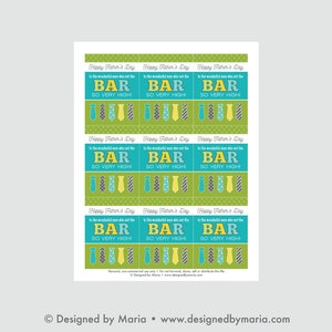 Father's Day Tag Printable: Inexpensive Latter-Day Saint Gift Idea for Men in LDS Ward Candy Bar Tag You Raise the Bar image 2