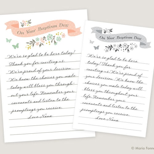 LDS Baptism Testimony Cards Printable: Rainbow Design - Etsy