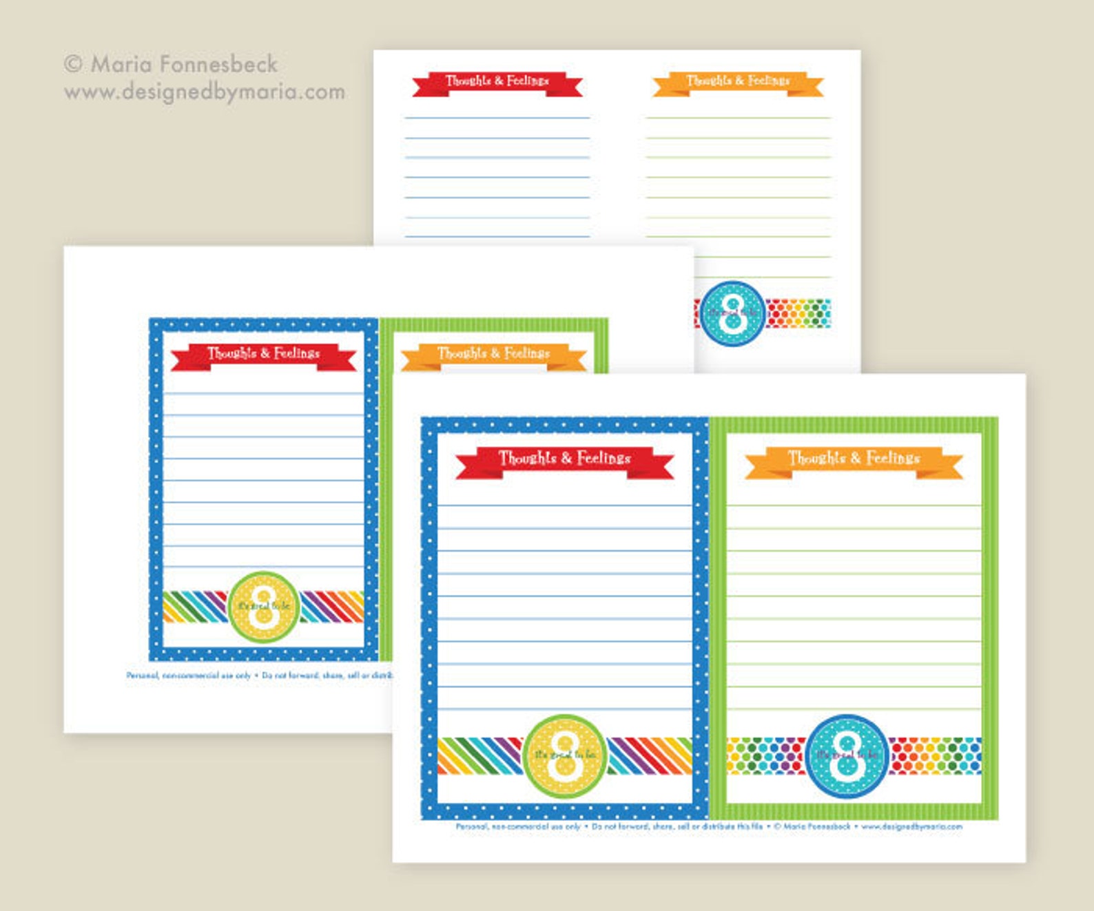 LDS Baptism Testimony Cards Printable: Rainbow Design | Etsy