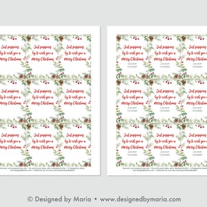 LDS Primary Christmas Gift Tag - Popping by - Gift Idea With Popcorn or ...