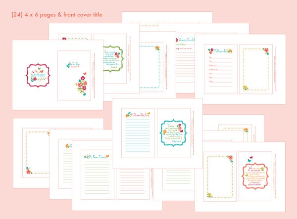 LDS Baptism Memory Book PRINTABLES 4x6 size | Etsy