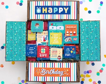 Missionary Birthday Care Package Printables: LDS Gift Tags, Labels, Sayings, Box Decor, Scriptures & Bookmark for Elder or Sister