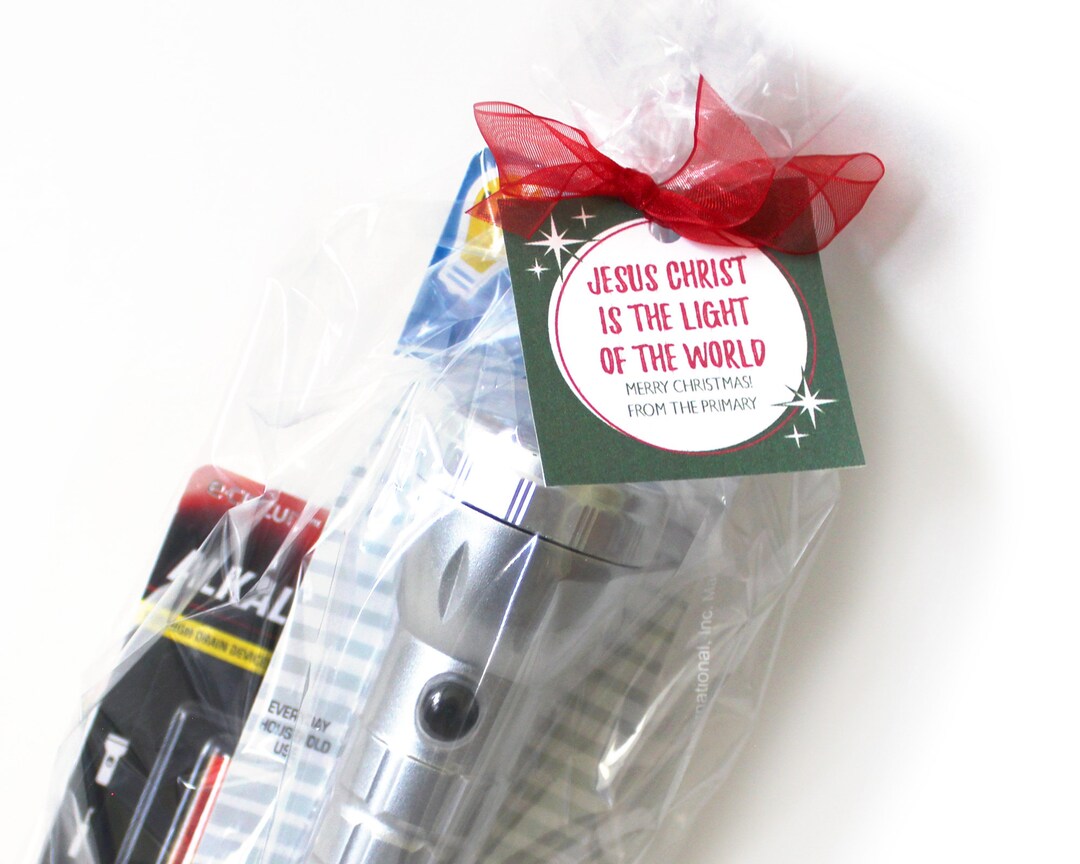 LDS Primary Christmas Gift Tag - Light of the World - Present Idea With ...