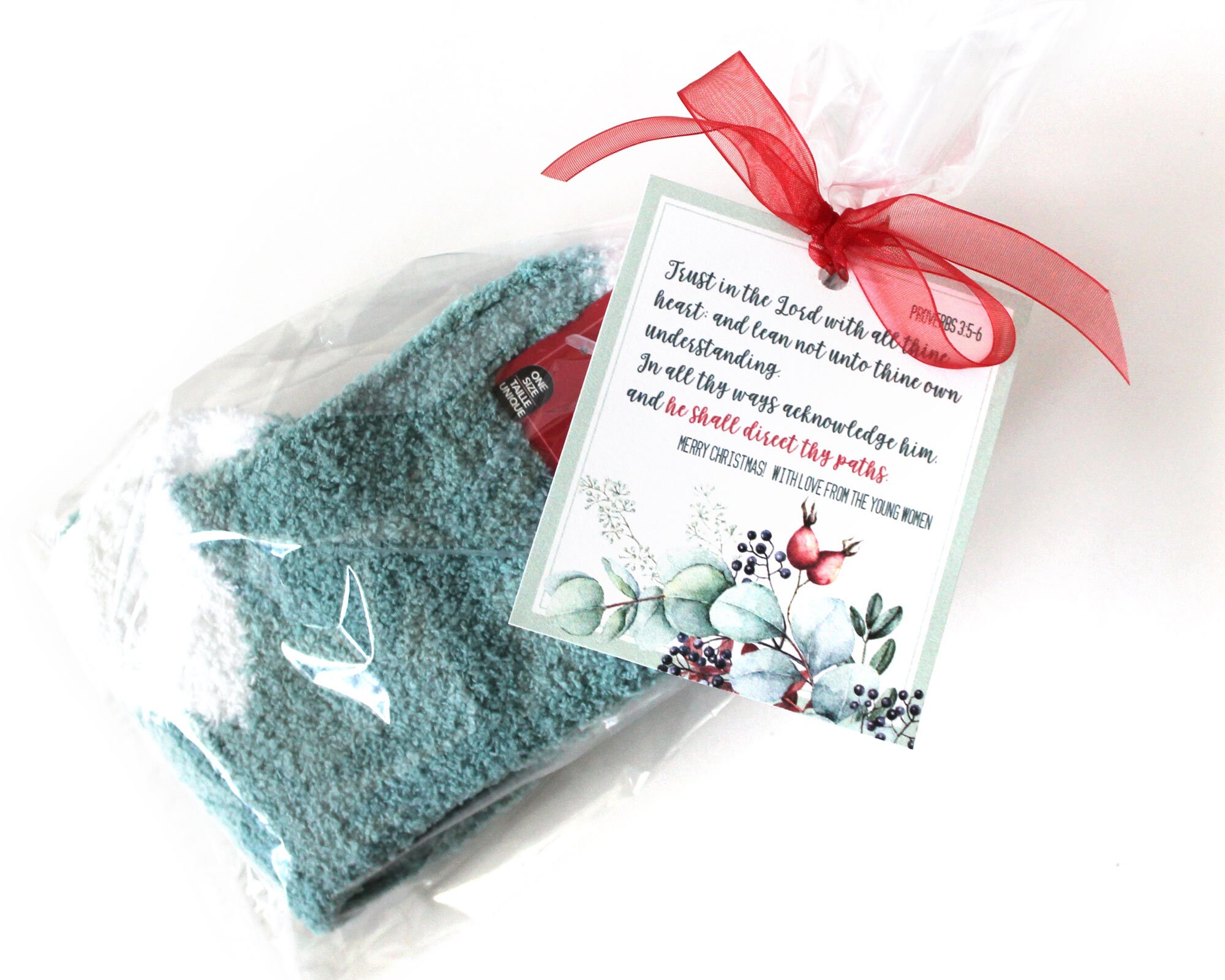 Sock Proverbs LDS Young Women's Christmas Gift Tag for Socks - Religious Gift Idea ...