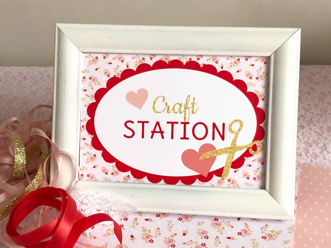 Valentine Tea Party Printable Set Download Decorations: Great - Etsy