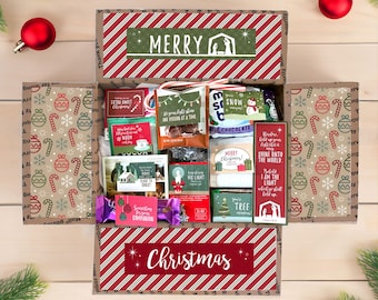 Materiale stampabile per il pacco regalo di Natale per i missionari: etichette regalo, detti, decorazioni per scatole, versetti biblici e segnalibri per incoraggiare i tuoi anziani o sorelle