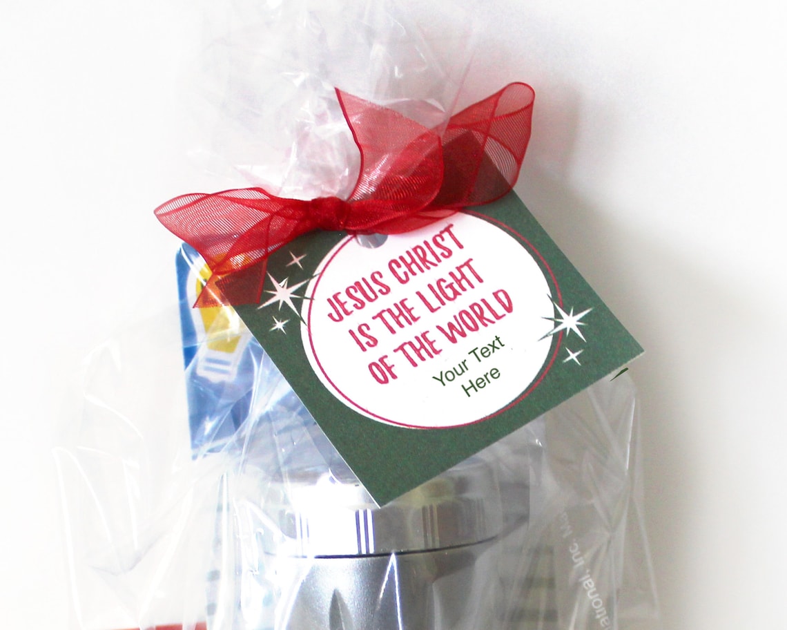 LDS Primary Christmas Gift Tag Light of the World Present - Etsy