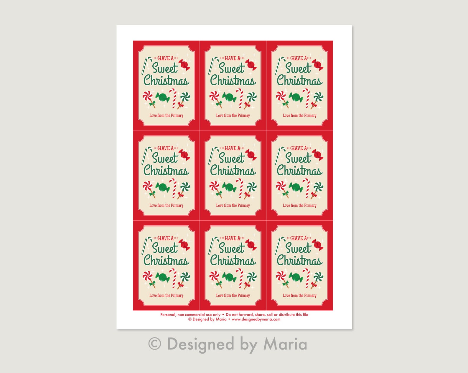 LDS Primary Christmas Gift Tag: Inexpensive Latter-day Saint - Etsy