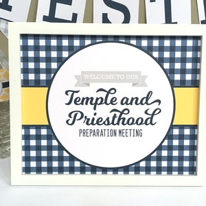 Temple and Priesthood Preparation Meeting Previews Welcome Sign Printable: LDS Primary turing 12 Party Welcome Sign Download Decoration