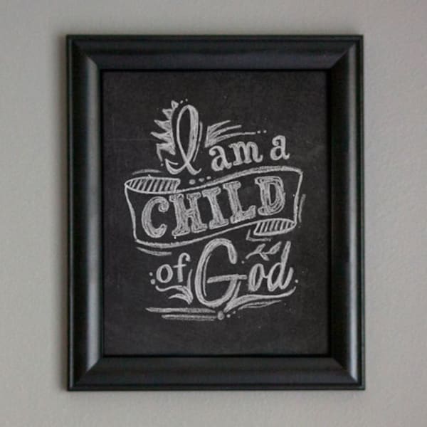 I Am a Child of God Printable - Etsy