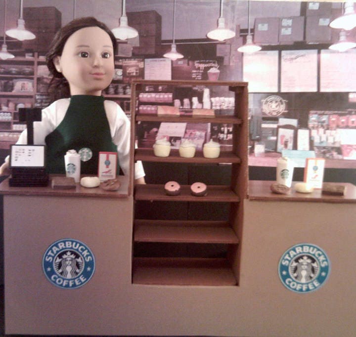Love U Latte, 18-inch Doll Coffee Shop