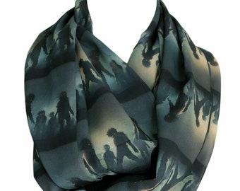 Zombie Infinity Scarf Circle Scarf Scarves Spring Fall Winter Summer Fashion