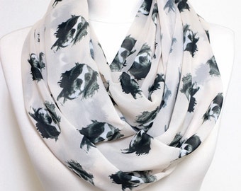 Dog Scarf Cavalier King Charles Spaniel Infinity scarf, Circle scarf, Loop scarf, Scarves, Shawls, spring - fall - winter - summer fashion