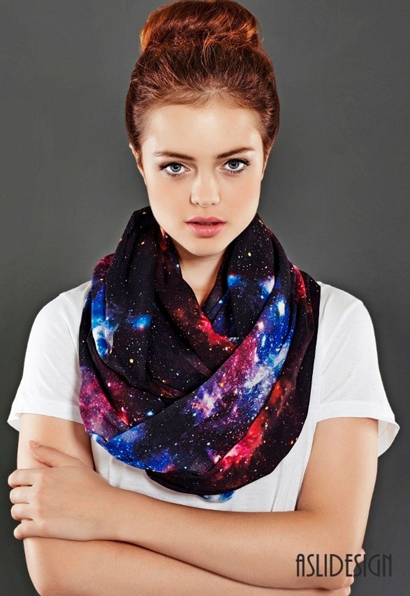 Круглый платок. Infinity Scarf. Galaxy Scarf. Mrs.Hudson's Infinity Scarf.