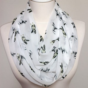 Boston Terrier Dog Pattern Regular Scarf Dog Scarf Scarves, Gift ideas for her Spring - Summer - Fall - Winter Scarf