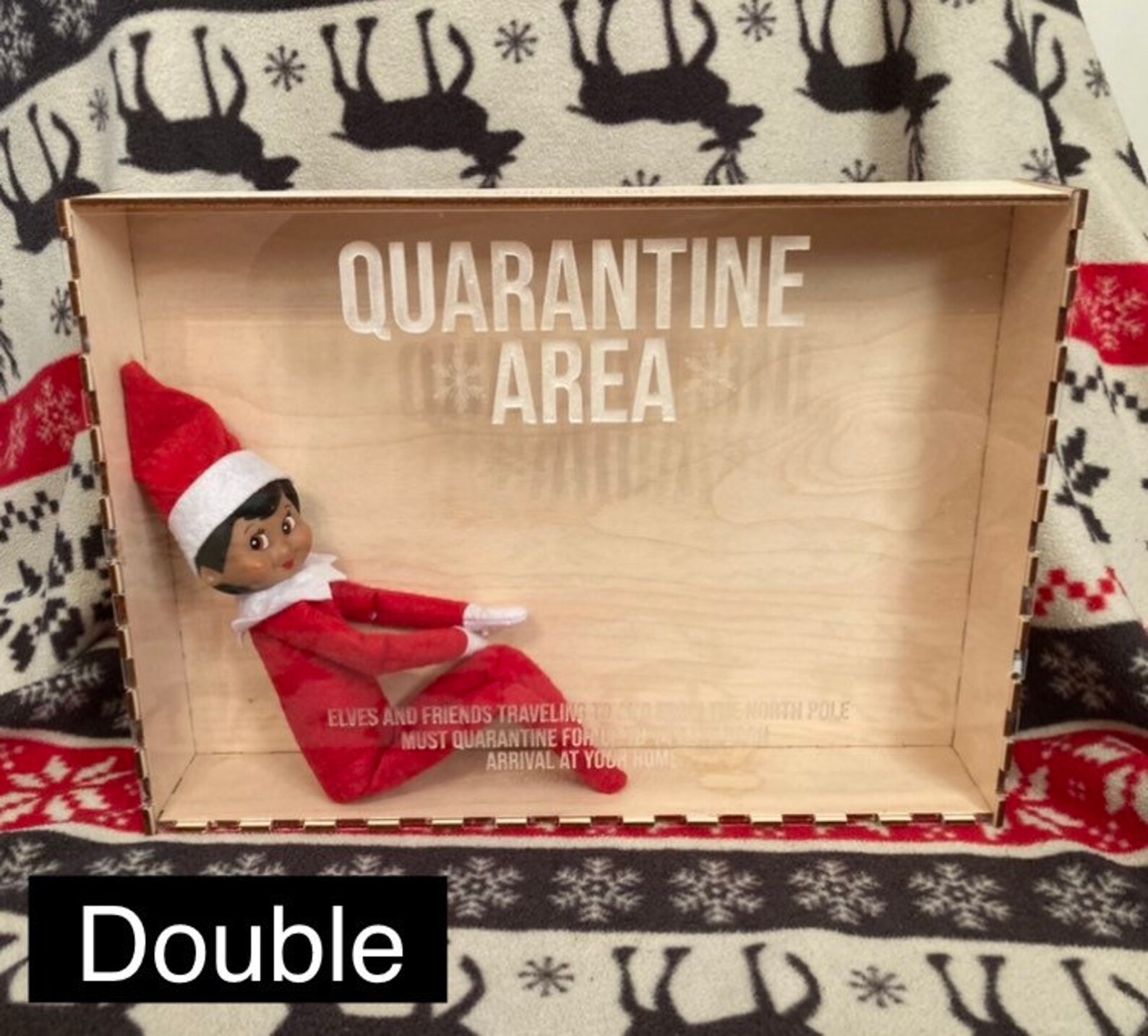 Elf Quarantine Box Custom Elf Props Personalized Elf Etsy