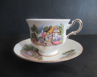 2 Cup Saucer Sets Queen Anne Cottage Royal Albert Centennial Rose