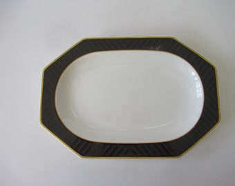 Heinrich Villeroy & Boch Black Pearl Pickle Dish