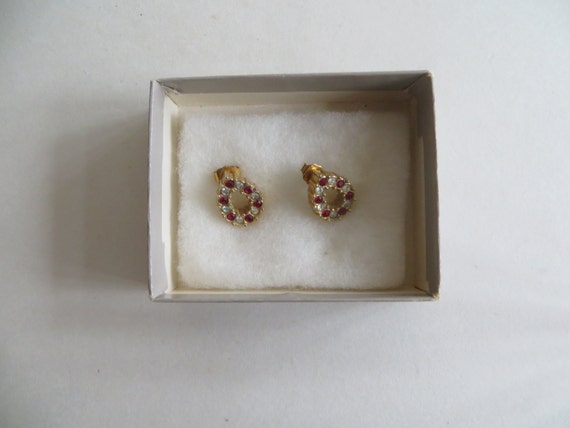 Avon Plaza Collection Red Simulated Ruby and Rhin… - image 4