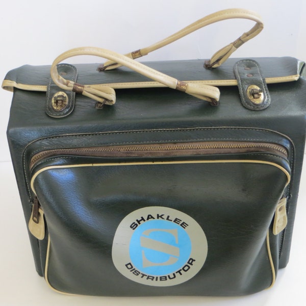 Vintage Shaklee Distributor Bag Tote Green