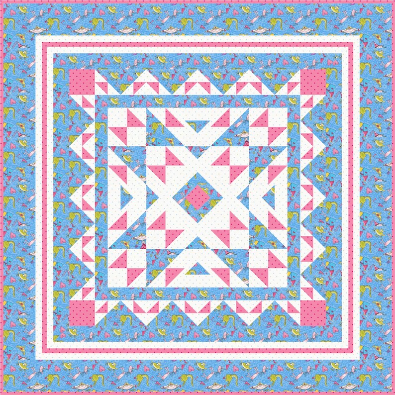 DAYDREAM, PDF Quilt Pattern, Throw (60" X 60") - Etsy