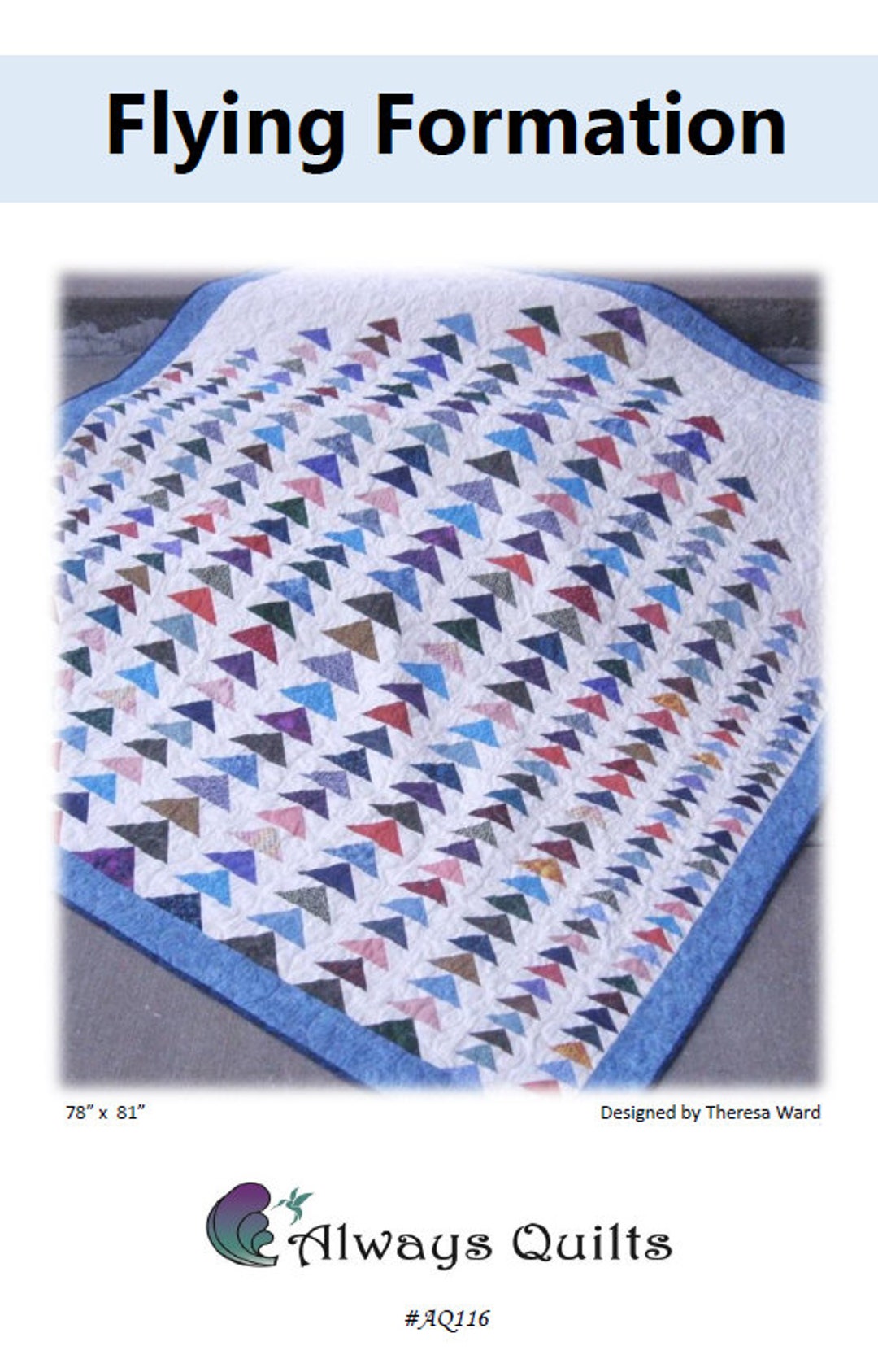 FLYING FORMATION, Pdf Quilt Pattern, 78