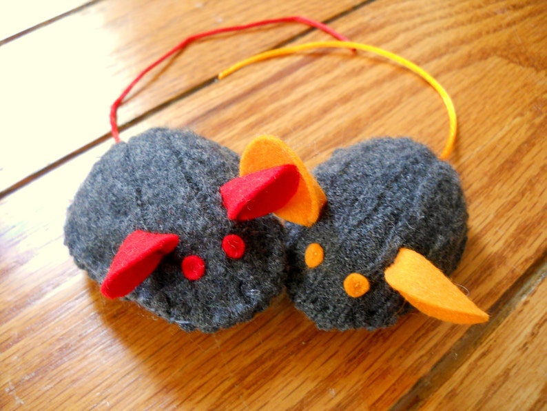 Felted Wool Mouse Toy for Your Kitty With Pocket for Catnip or Etsy