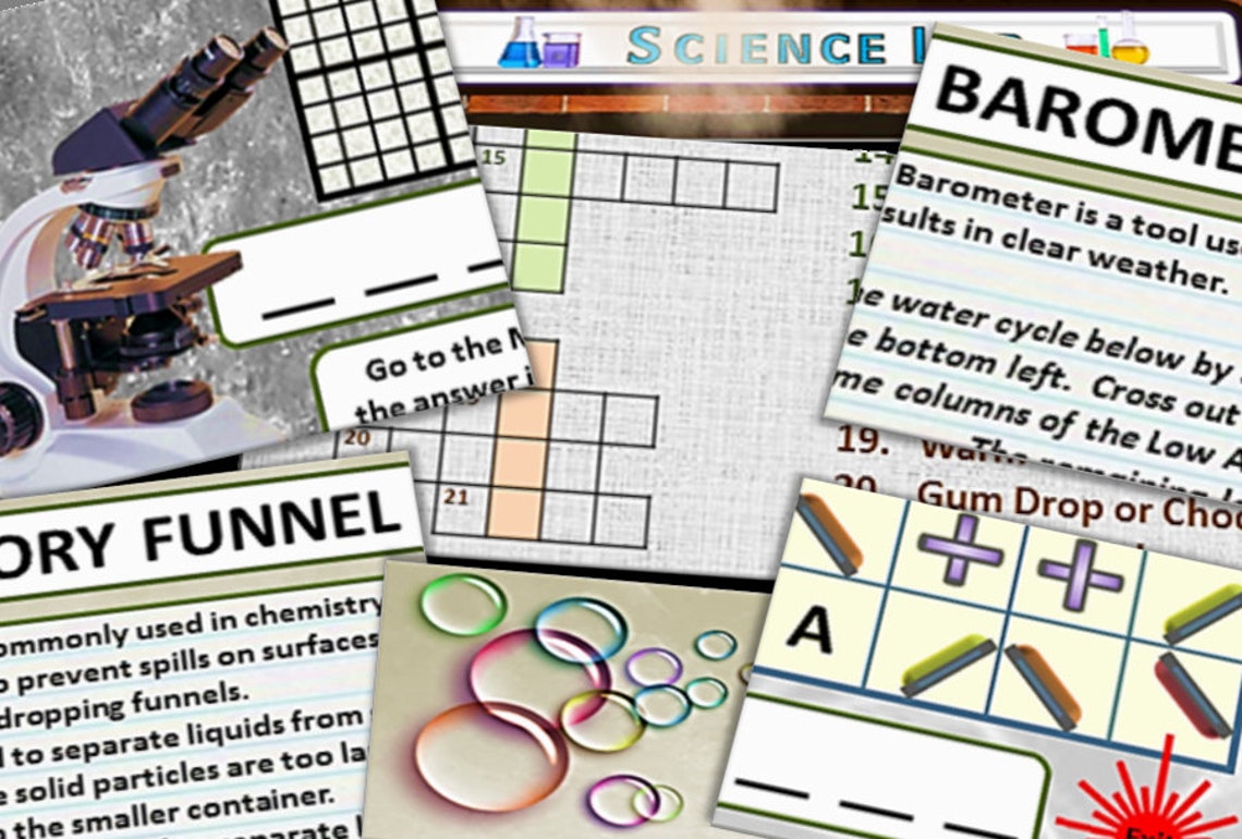 escape room pdf adventure at the science lab puzzle hunt
