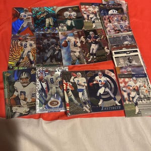 Troy Aikman 34 card lot Dallas Cowboys Hof