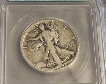 1921 S walking liberty half key date G4 ICG