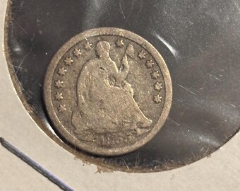1855 silver half dime