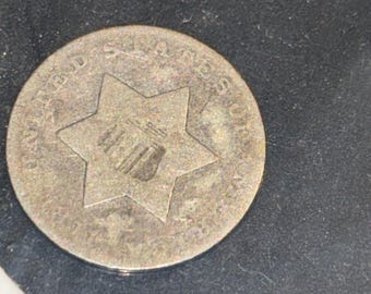 1851 silver 3 cent piece