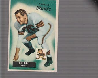 1955 Bowman Lou Groza #37 Cleveland Browns HOF  EX