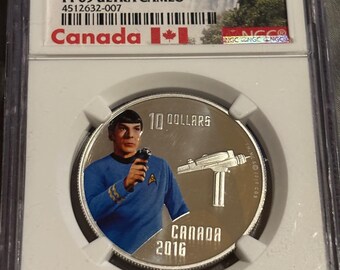 Canada 2016 Star Trek Spock  silver NGC PF69 Ultra Cameo